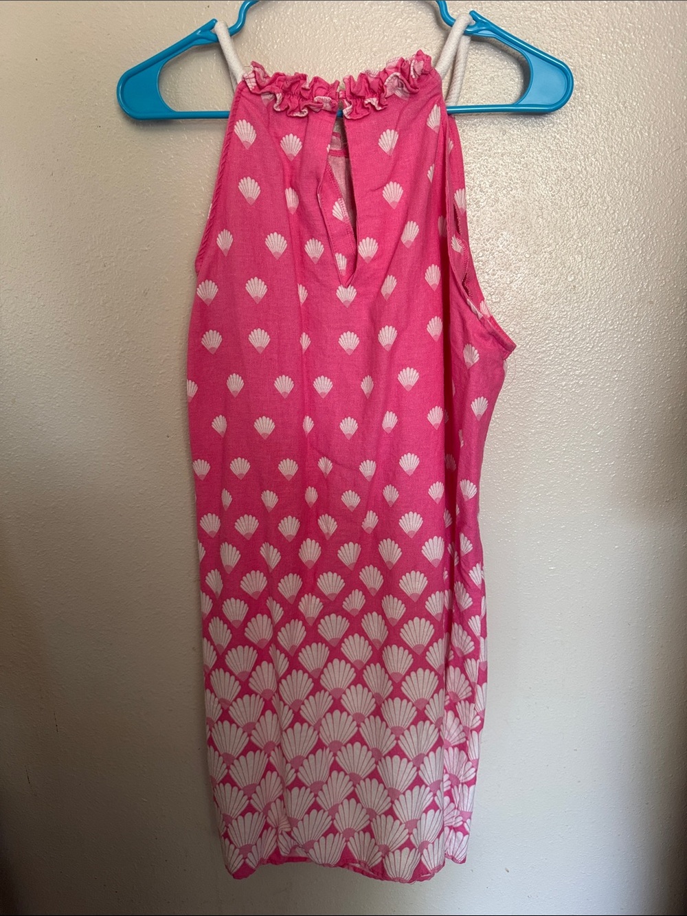 London Times Pink Shell-Print Sleeveless Dress - Picture 4 of 6